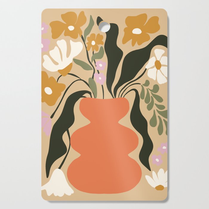 Retro Flower Pot Cutting Board