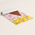 Dainty Floral Beauty - Orange Hair Yoga Mat Gallery Image 2