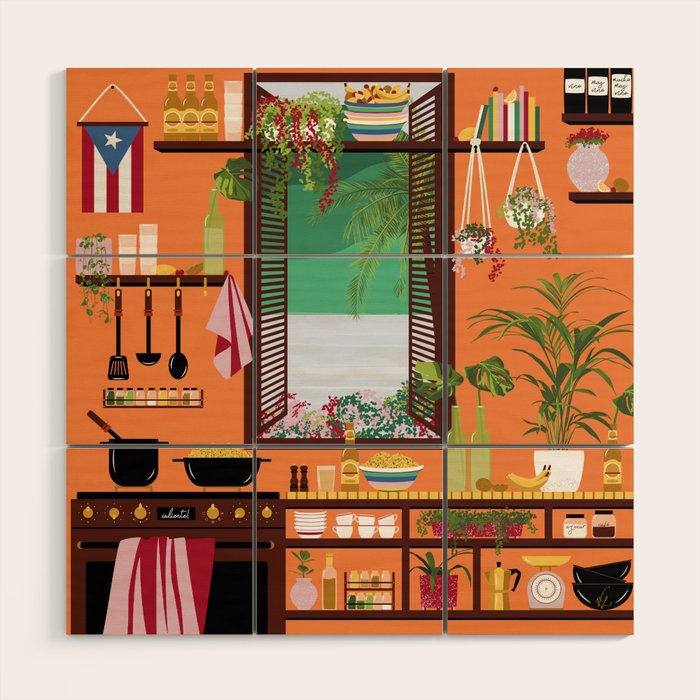 Puerto Rico Kitchen Wood Wall Art Gallery Image 1