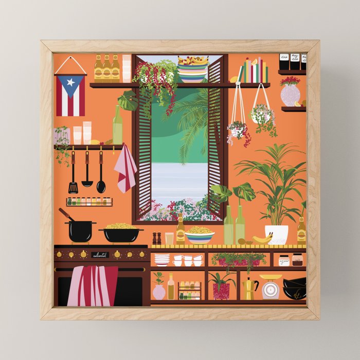 Puerto Rico Kitchen Mini Art Print Gallery Image 1