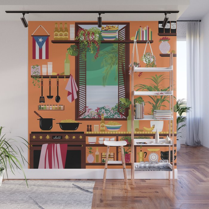 Puerto Rico Kitchen Wall Mural Gallery Image 1