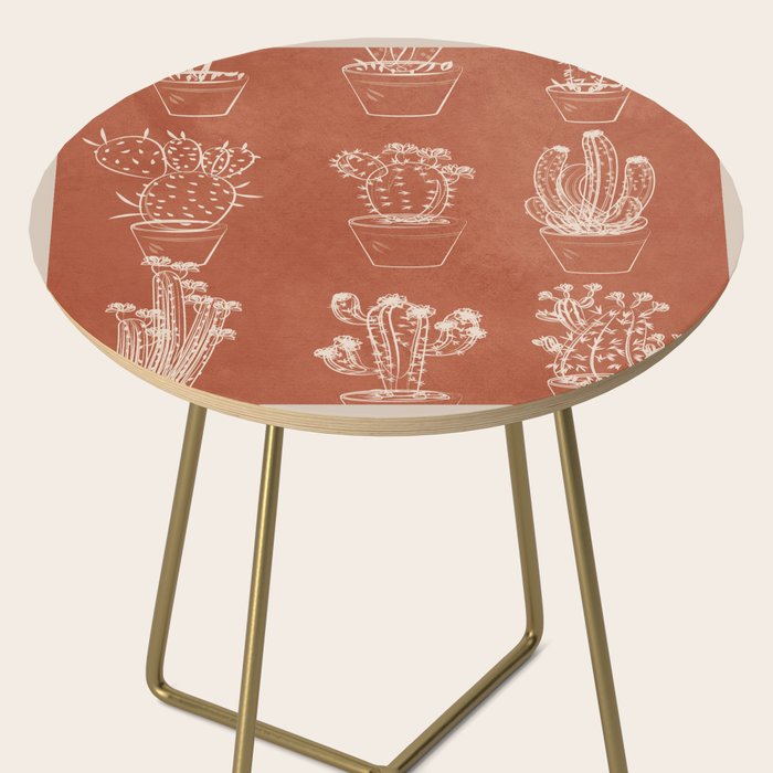 Minimalist Cactus Art 1 Side Table Gallery Image 2