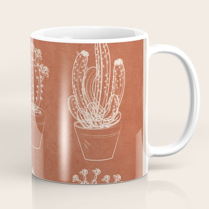 Minimalist Cactus Art 1 Coffee Mug Gallery Image 1