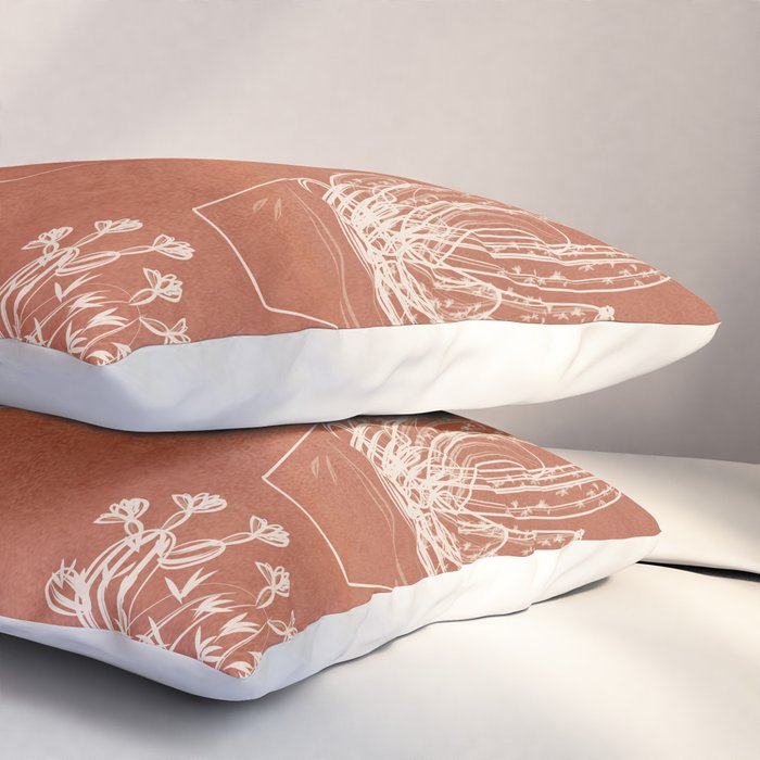 Minimalist Cactus Art 1 Pillow Sham Gallery Image 3
