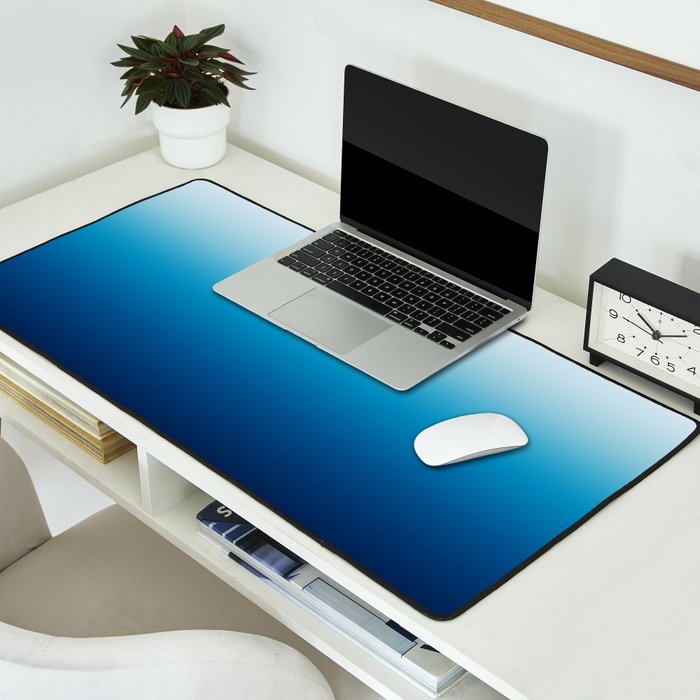 Sky and Ocean Blue Ombre Desk Mat Gallery Image 2