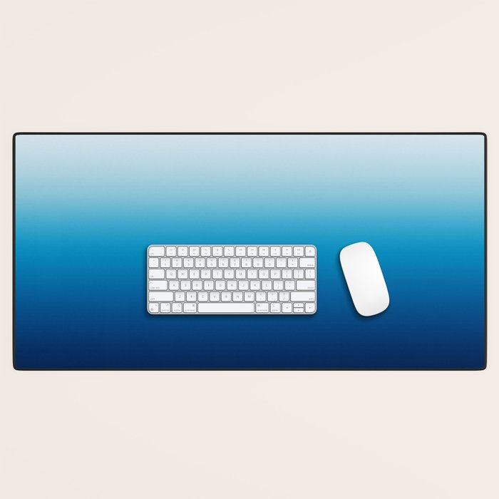 Sky and Ocean Blue Ombre Desk Mat Gallery Image 1