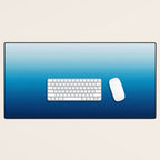 Sky and Ocean Blue Ombre Desk Mat Gallery Image 1