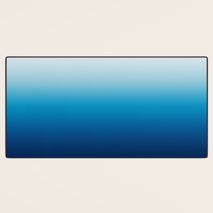 Sky and Ocean Blue Ombre Desk Mat Gallery Image 3