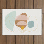 Soft Abstract Shapes 13 Outdoor Rug Gallery Image 1