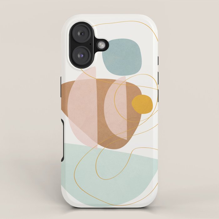 Soft Abstract Shapes 13 iPhone Case Gallery Image 1