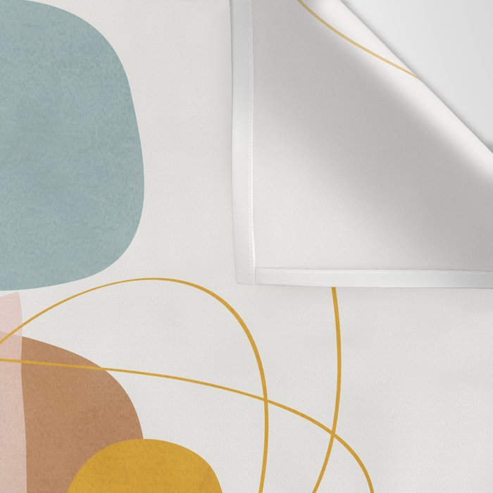 Soft Abstract Shapes 13 Wall Tapestry Gallery Image 3