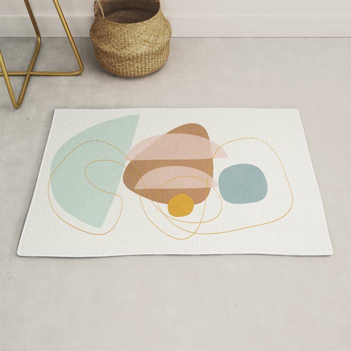 Soft Abstract Shapes 13 Rug Gallery Image 1