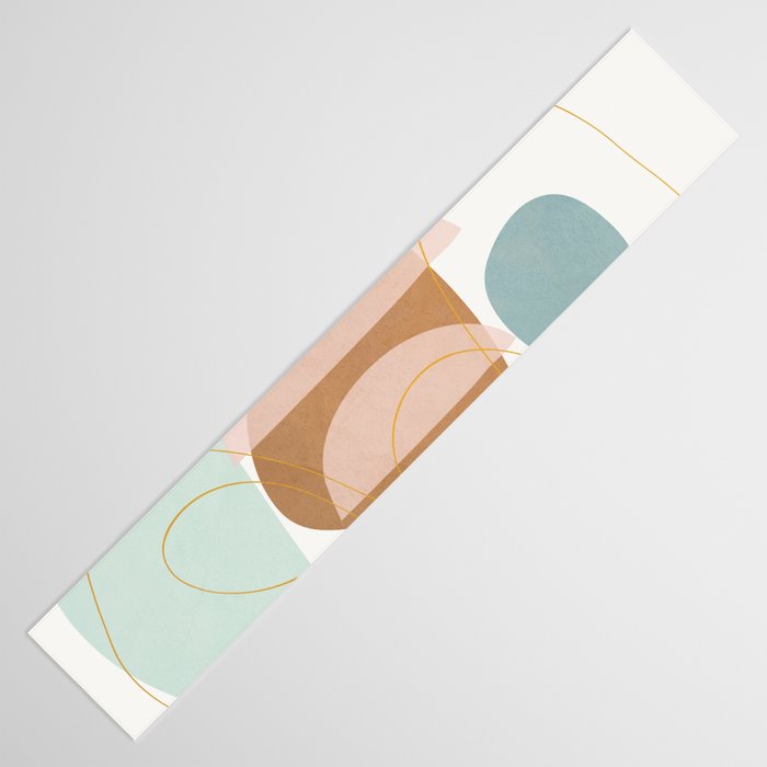 Soft Abstract Shapes 13 Table Runner Gallery Image 3
