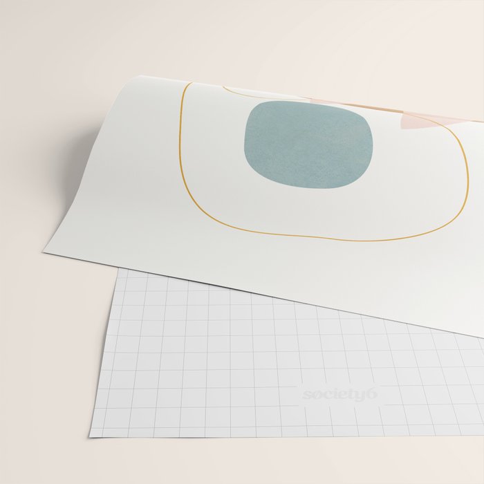 Soft Abstract Shapes 13 Wrapping Paper Gallery Image 2