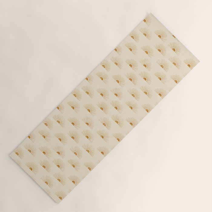 Sunrise - Desert Gold and Cream Yoga Mat Gallery Image 1