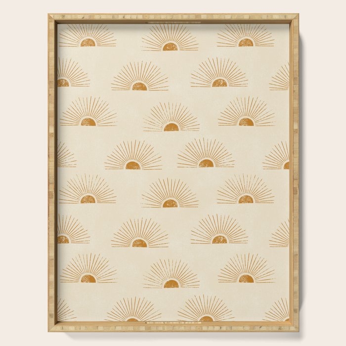 Sunrise - Desert Gold and Cream Serving Tray Gallery Image 1