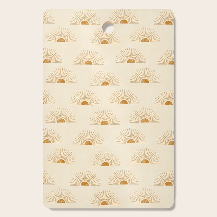 Sunrise - Desert Gold and Cream Cutting Board Gallery Image 1