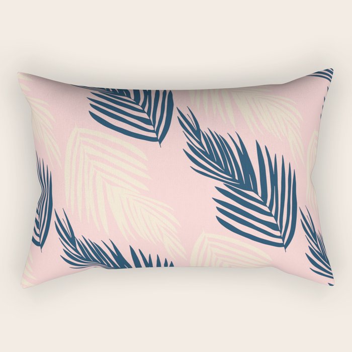 Pink Palms Rectangular Pillow Gallery Image 1