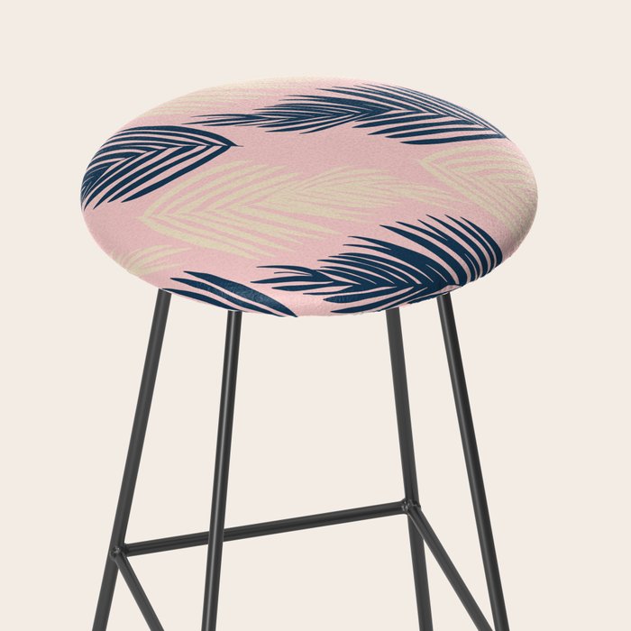 Pink Palms Stool Gallery Image 2