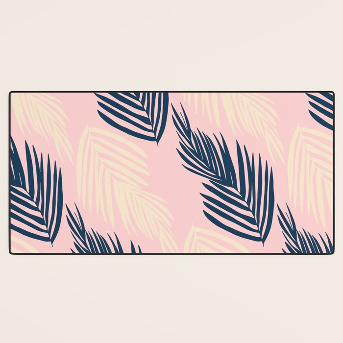 Pink Palms Desk Mat Gallery Image 3