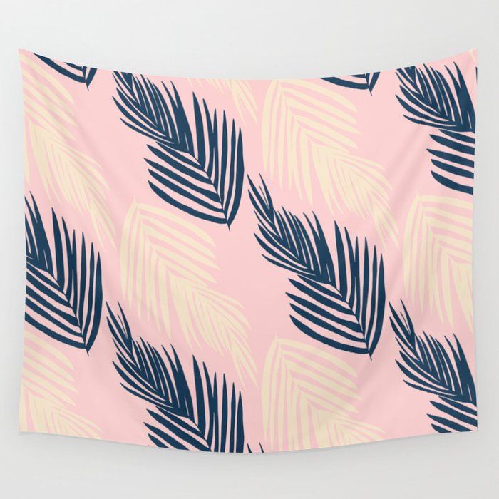Pink Palms Wall Tapestry Gallery Image 4