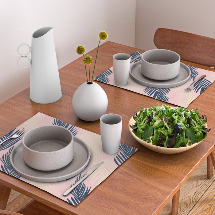 Pink Palms Placemat Gallery Image 2