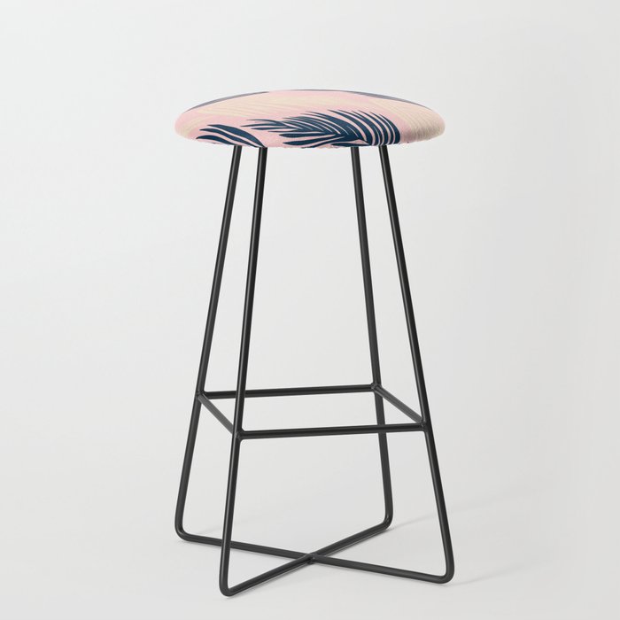 Pink Palms Stool Gallery Image 1