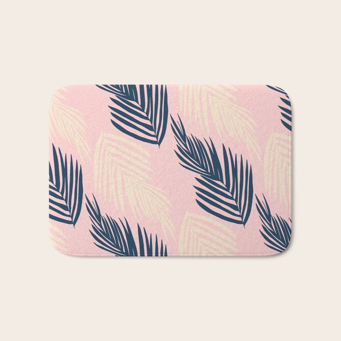Pink Palms Bath Mat Gallery Image 1