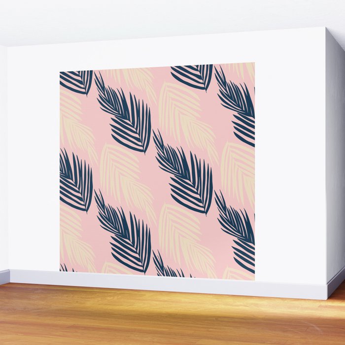 Pink Palms Wall Mural Gallery Image 2