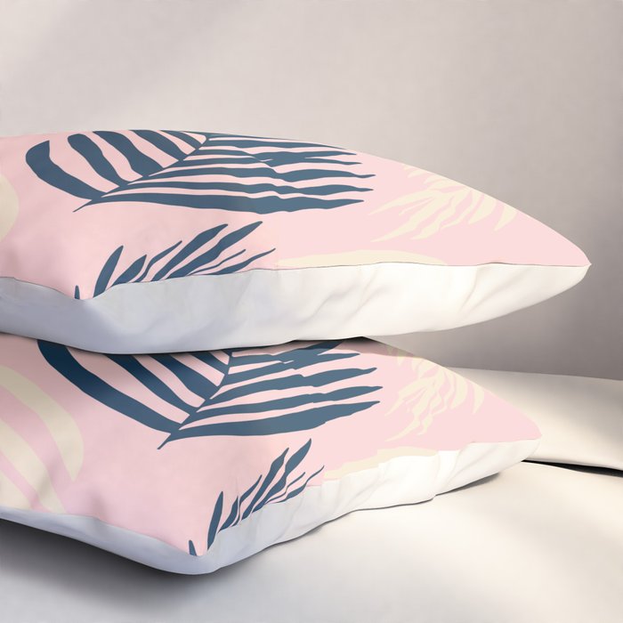 Pink Palms Pillow Sham Gallery Image 3