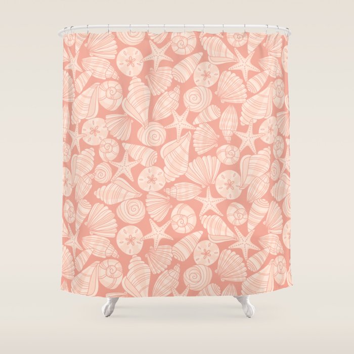 Seashells by the Seashore Shower Curtain Gallery Image 1