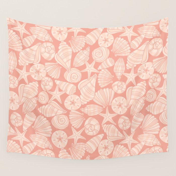 Seashells by the Seashore Wall Tapestry Gallery Image 4