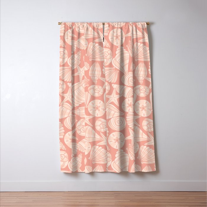 Seashells by the Seashore Window Curtain Gallery Image 3