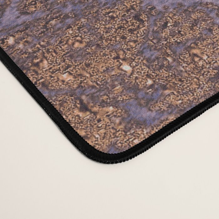 Purple and Copper Glamour Ink  Marble Texture Desk Mat Gallery Image 4