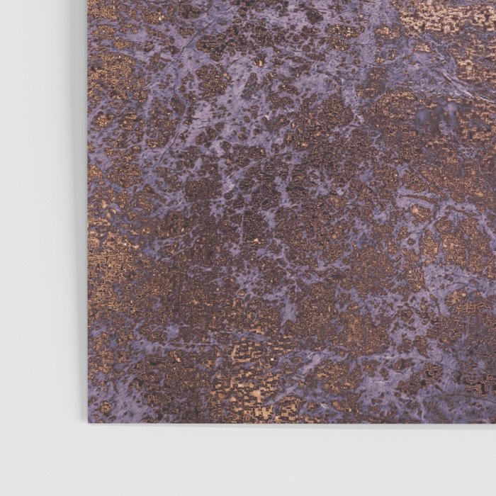 Purple and Copper Glamour Ink  Marble Texture Poster Gallery Image 3