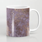 Purple and Copper Glamour Ink  Marble Texture Coffee Mug Gallery Image 1