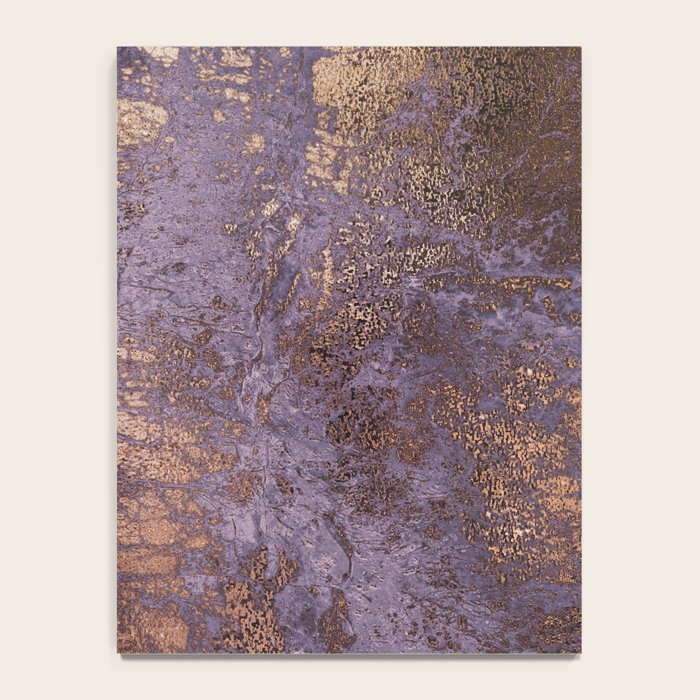 Purple and Copper Glamour Ink  Marble Texture Notebook Gallery Image 4