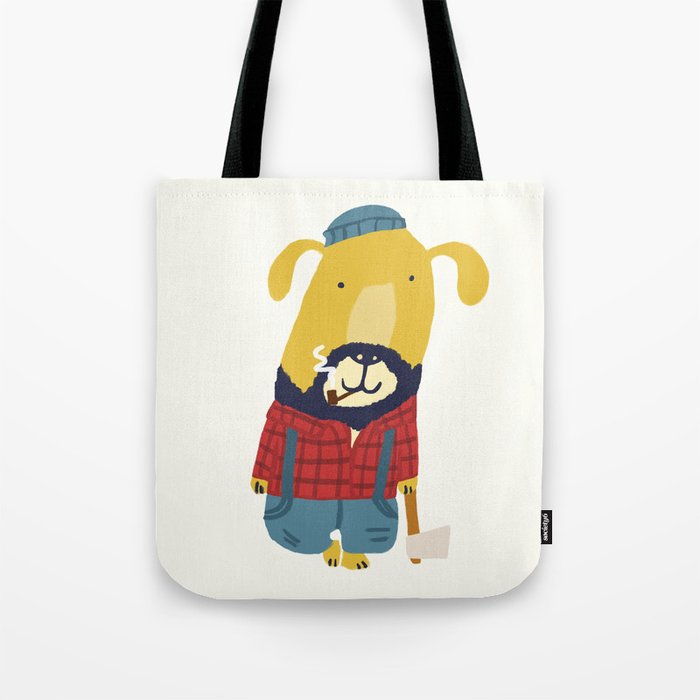 Rugged Roger - the lumberjack Tote Bag Gallery Image 1