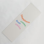 Happiness Comes From Within Yoga Mat Gallery Image 1