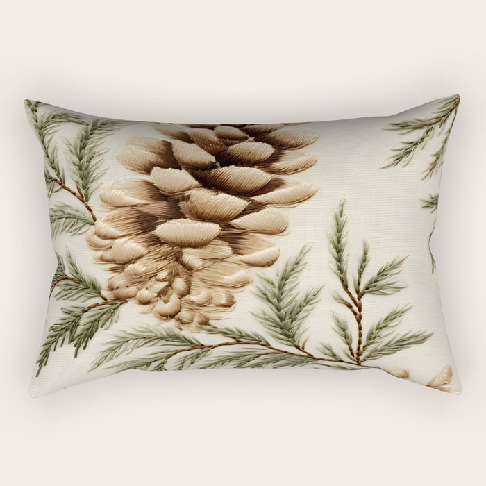 Pinecone Enchantment Rectangular Pillow Gallery Image 2