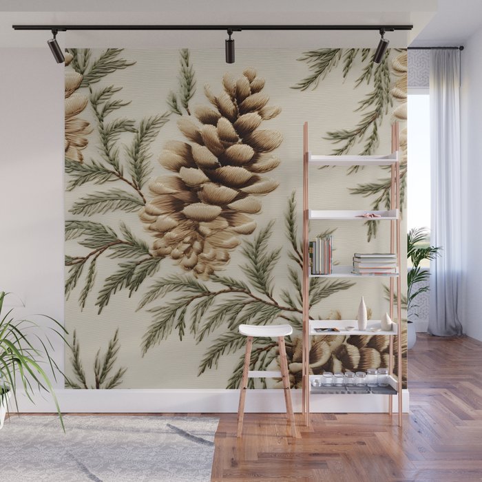 Pinecone Enchantment Wall Mural Gallery Image 1