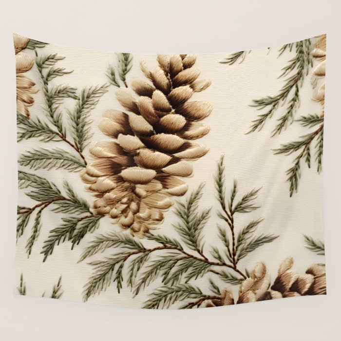 Pinecone Enchantment Wall Tapestry Gallery Image 4