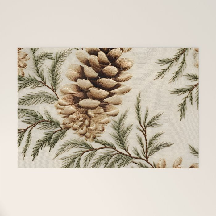 Pinecone Enchantment Welcome Mat Gallery Image 1