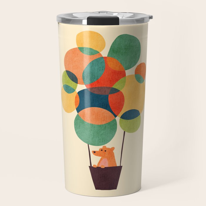 Whimsical Hot Air Balloon Travel Mug Gallery Image 1