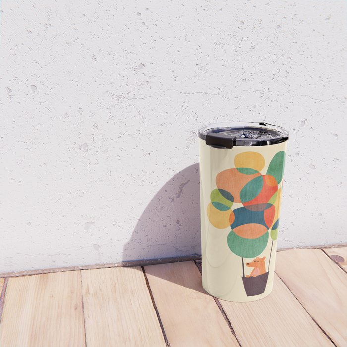 Whimsical Hot Air Balloon Travel Mug Gallery Image 4