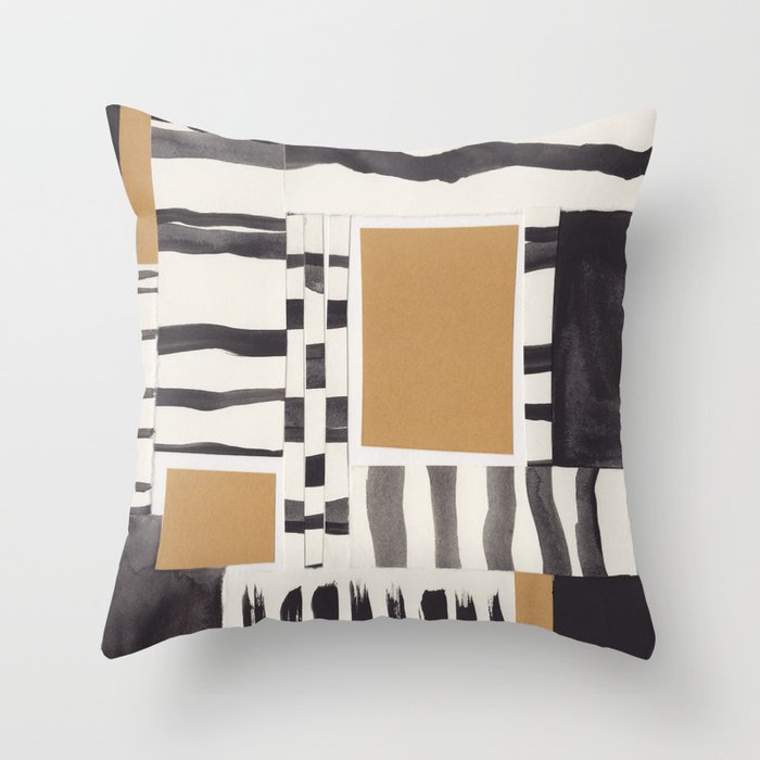 Tapestry of Lines #1 Throw Pillow Gallery Image 1