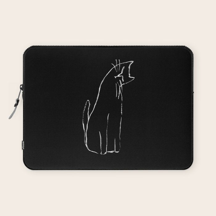 Curious cat impression Laptop Sleeve Gallery Image 1