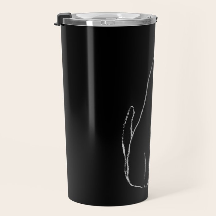 Curious cat impression Travel Mug Gallery Image 3