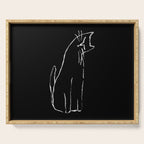 Curious cat impression Serving Tray Gallery Image 1