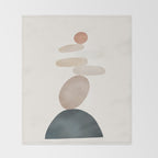 Balancing Stones 24 Throw Blanket Gallery Image 2